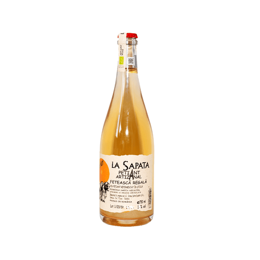 La Sapata Orange Feteasca Regala 2024 Orange Wine aus dem Donaudelta Rumänien Flasche