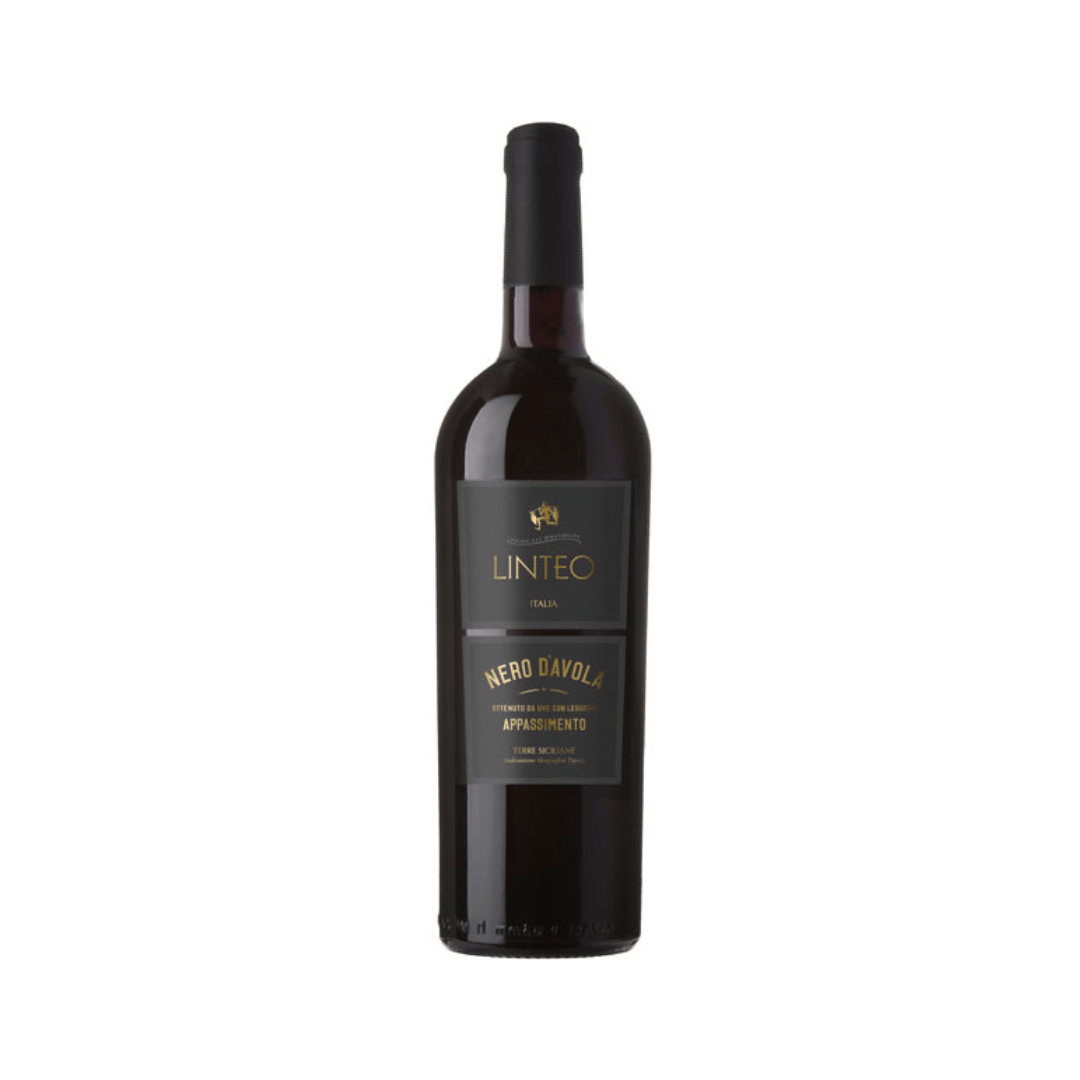 Linteo Nero d’Avola Appassimento 2024 Rotwein aus Sizilien Italien Flasche