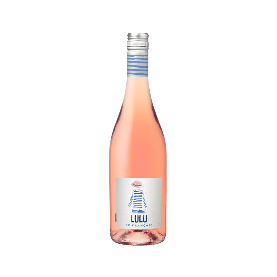 Flasche Lulu Rosé Cinsault VdF 2025 aus dem Languedoc, französischer Roséwein von Producteurs Réunis de Cébazan