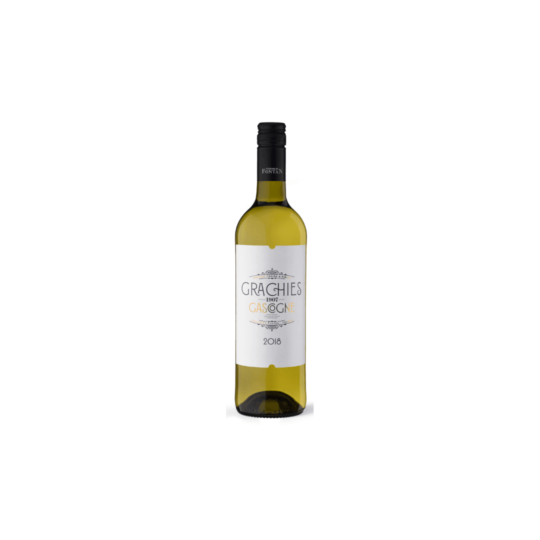 Grachies Côtes de Gascogne Blanc 2025 Flasche – französischer Weißwein aus der Gascogne
